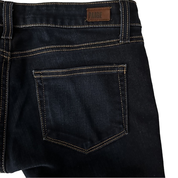 EUC Paige Skyline Skinny Dark Wash Blue Jeans Womens SZ:28. Like New⭐️ - Picture 2 of 8